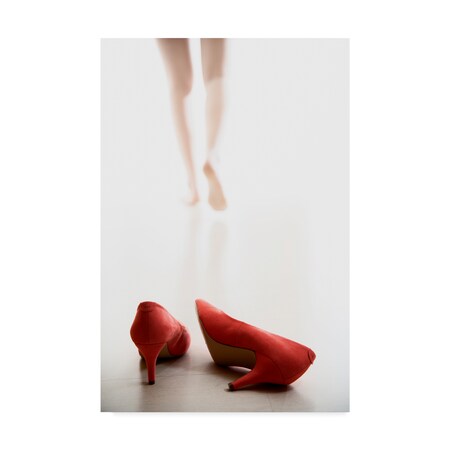 Williama 'Red Heel Fashion' Canvas Art,22x32